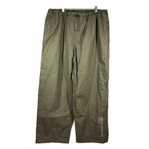 Helly Hanson Workwear Waterproof Pants Mens 3XL Army Green Fishing Boating Thick
